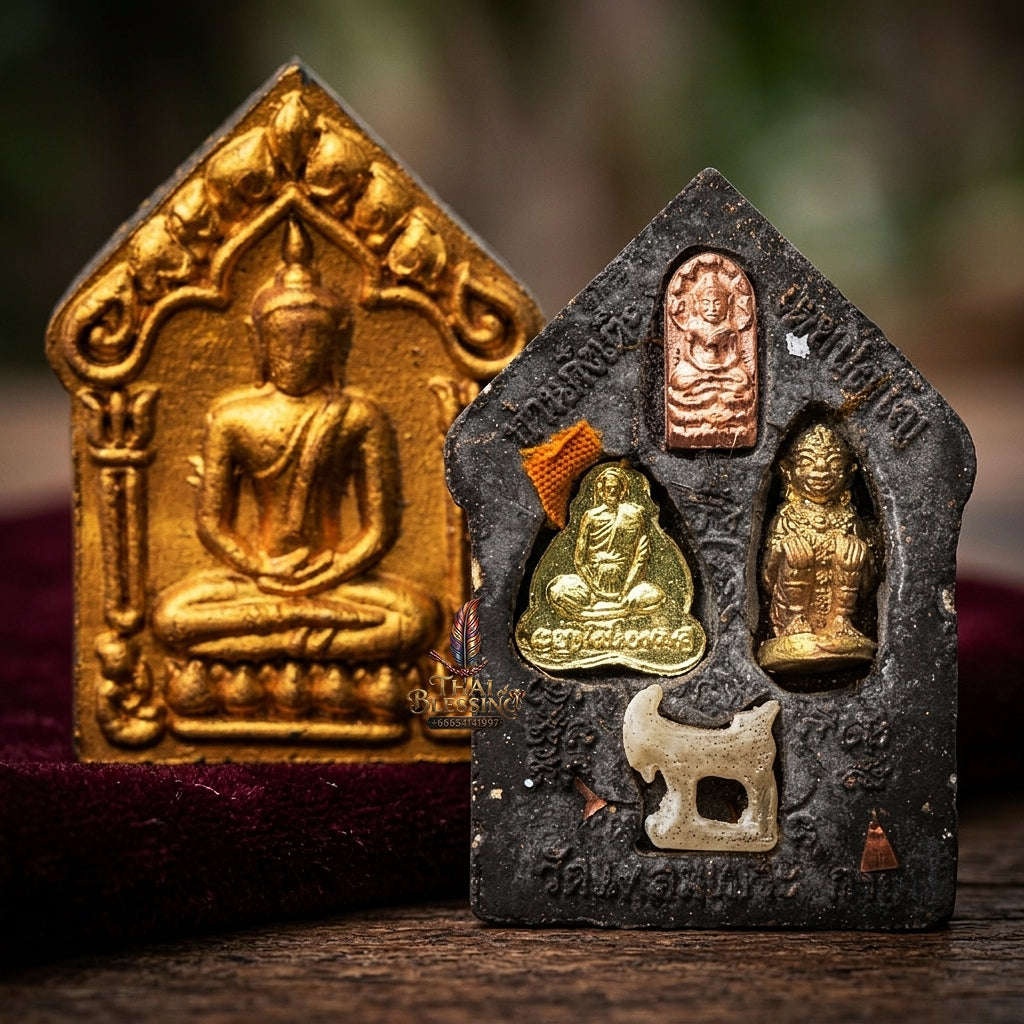 💥 THE MONUMENTAL BORDERLANDS-LINEAGE MASTERPIECE OF CAMBODIAN-THAI GHOST-POWDER ALCHEMY: "PHRA KHUNPHAEN PHONG PHOY KUMAR - BURAPHA SONG PHAENDIN Thai Blessing Co By RURUECHA