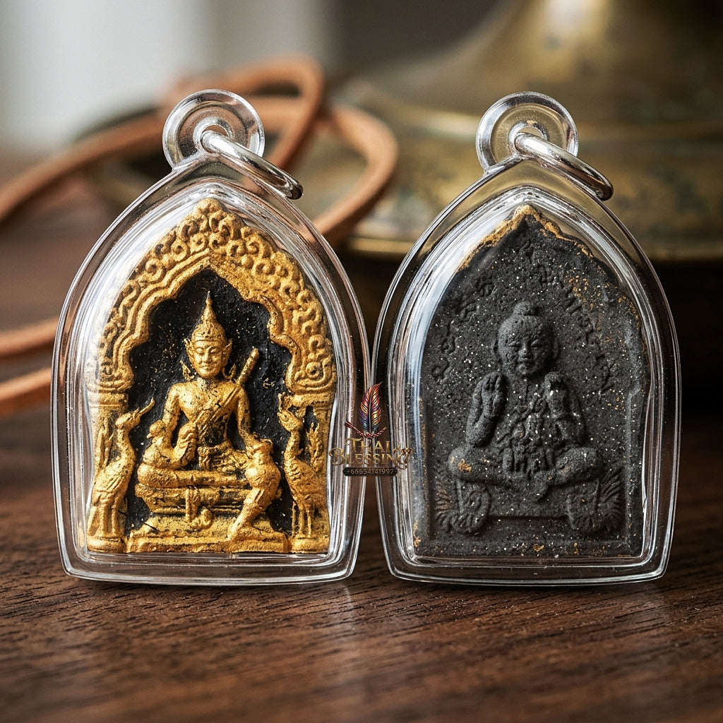 💥 THE MONUMENTAL CAVE-LINEAGE MASTERPIECE OF GOLD-GILDED ADORNMENT & LEKLAI MINERAL ALCHEMY: PHRA KHUN PHAEN PAT THONG ROI RAE LEKLAI Thai Blessing Co By RURUECHA