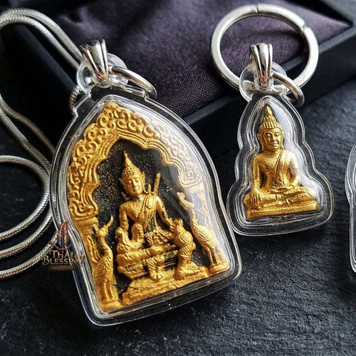 💥 THE MONUMENTAL CAVE-LINEAGE MASTERPIECE OF GOLD-GILDED ADORNMENT & LEKLAI MINERAL ALCHEMY: PHRA KHUN PHAEN PAT THONG ROI RAE LEKLAI Thai Blessing Co By RURUECHA