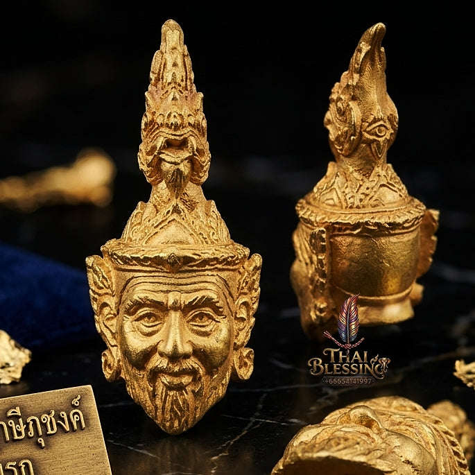 🥉 THE MONUMENTAL CENTRAL THAILAND MASTERPIECE OF NAGACIOUS SERPENT WISDOM, ALCHEMICAL SAMRITH BRONZE & SOVEREIGN SPIRITUAL MASTERY:  RUE SI PHUCHONG NAKHARAT Thai Blessing Co By RURUECHA