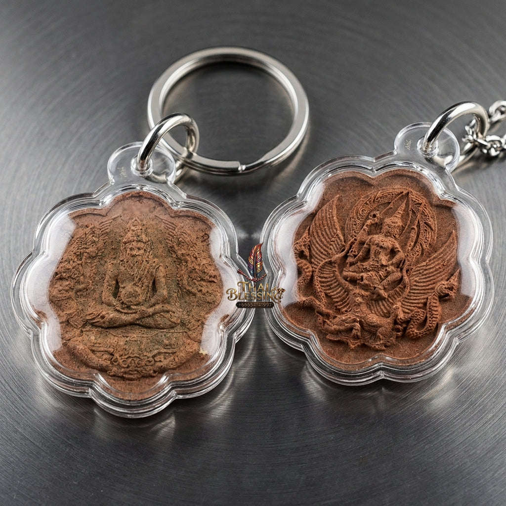 💥 THE MONUMENTAL CHAINAT MASTERPIECE OF FOREST-LINEAGE ASCETIC WISDOM: THE LUANG PHOR BOONGEUT WAT KHAODIN BOROMAKHRU PHOO RUE-SI NARAI (SACRED BROWN HERBAL POWDER EDITION, BE 2551)! Thai Blessing Co By RURUECHA