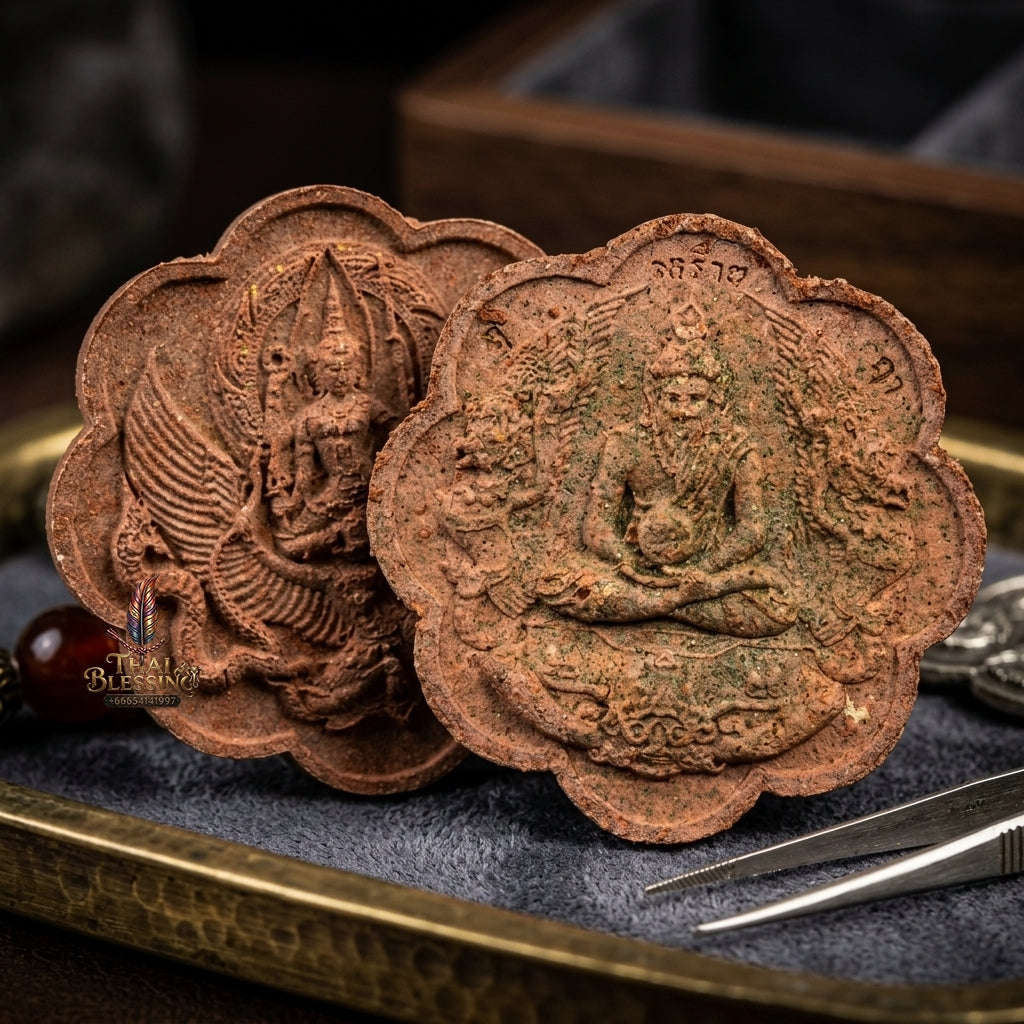 💥 THE MONUMENTAL CHAINAT MASTERPIECE OF FOREST-LINEAGE ASCETIC WISDOM: THE LUANG PHOR BOONGEUT WAT KHAODIN BOROMAKHRU PHOO RUE-SI NARAI (SACRED BROWN HERBAL POWDER EDITION, BE 2551)! Thai Blessing Co By RURUECHA