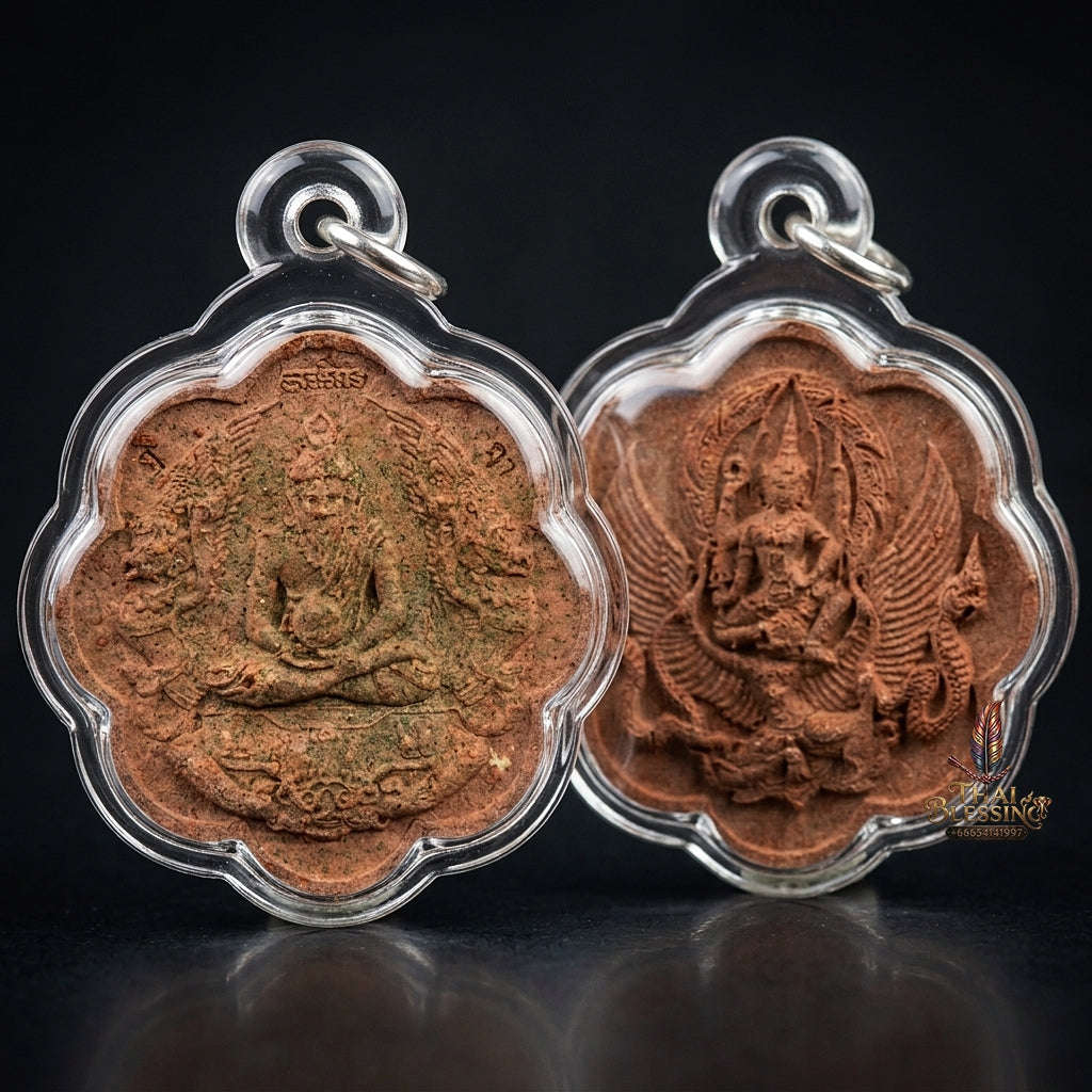 💥 THE MONUMENTAL CHAINAT MASTERPIECE OF FOREST-LINEAGE ASCETIC WISDOM: THE LUANG PHOR BOONGEUT WAT KHAODIN BOROMAKHRU PHOO RUE-SI NARAI (SACRED BROWN HERBAL POWDER EDITION, BE 2551)! Thai Blessing Co By RURUECHA