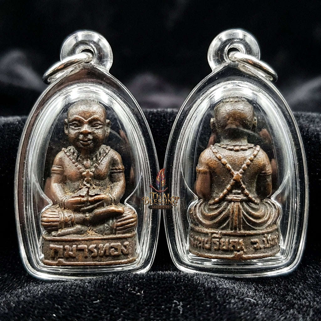 🪙 THE MONUMENTAL CHAINAT MASTERPIECE OF LEGENDARY WICHA TAT MAHA PHROM, BLACK-OXIDIZED COPPER & SUPREME SPIRIT SOVEREIGNTY: KUMAN THONG Thai Blessing Co By RURUECHA