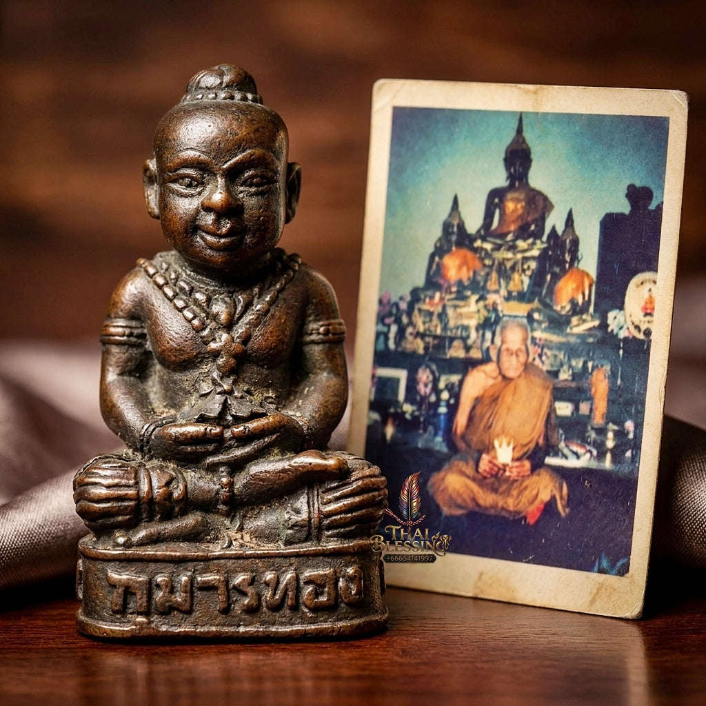 🪙 THE MONUMENTAL CHAINAT MASTERPIECE OF LEGENDARY WICHA TAT MAHA PHROM, BLACK-OXIDIZED COPPER & SUPREME SPIRIT SOVEREIGNTY: KUMAN THONG Thai Blessing Co By RURUECHA