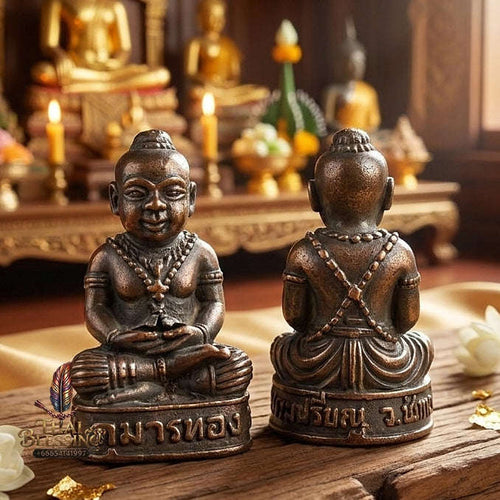 🪙 THE MONUMENTAL CHAINAT MASTERPIECE OF LEGENDARY WICHA TAT MAHA PHROM, BLACK-OXIDIZED COPPER & SUPREME SPIRIT SOVEREIGNTY: KUMAN THONG Thai Blessing Co By RURUECHA