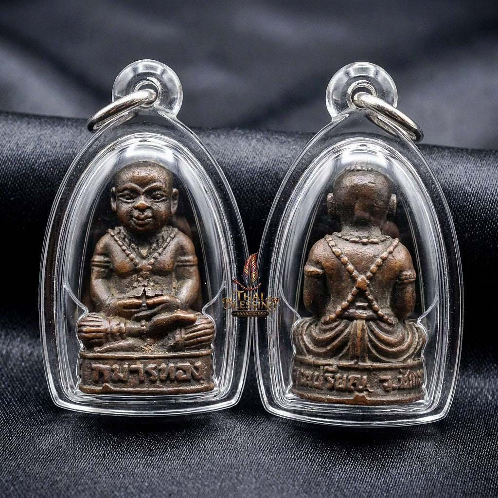 🪙 THE MONUMENTAL CHAINAT MASTERPIECE OF LEGENDARY WICHA TAT MAHA PHROM, BLACK-OXIDIZED COPPER & SUPREME SPIRIT SOVEREIGNTY: KUMAN THONG Thai Blessing Co By RURUECHA