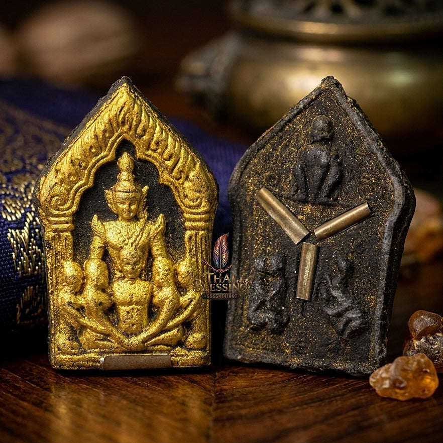 💥 THE MONUMENTAL CHANTHABURI MASTERPIECE OF TRIPLE-OCCULT CONVERGENCE & 7-TAKRED ESOTERIC DOMINANCE: THE LUANG PHO SAMAN WAT NA SANAKNARK KHUNPHAEN SAM ATHAN (SPECIAL HERB MATRIX & PAT-THONG EDITION, BE 2558)! Thai Blessing Co By RURUECHA