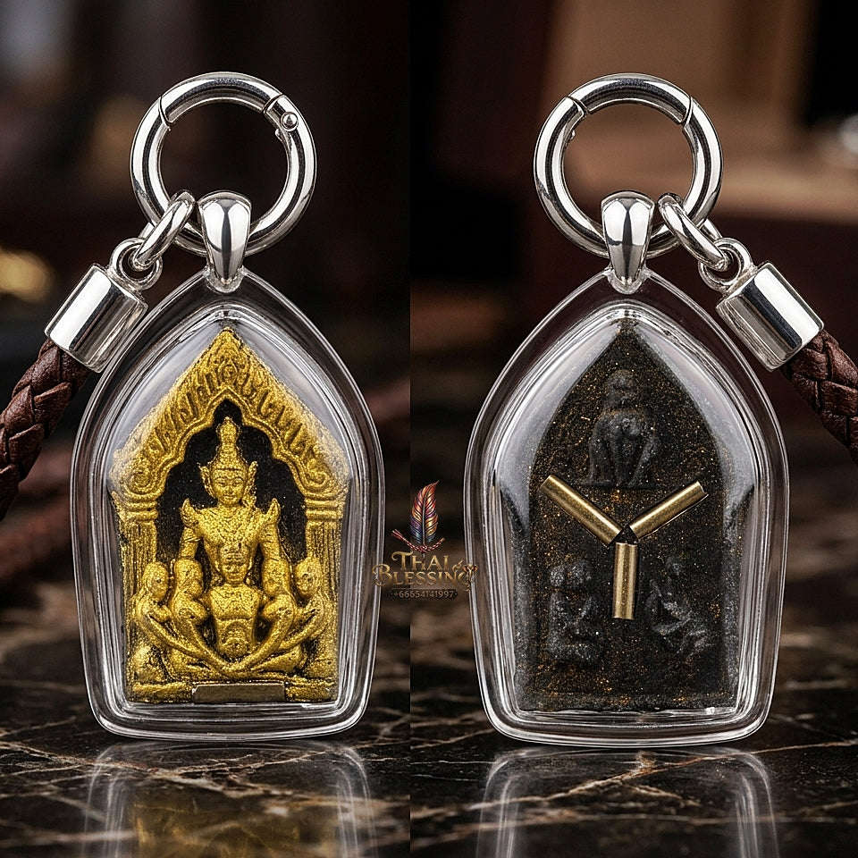 💥 THE MONUMENTAL CHANTHABURI MASTERPIECE OF TRIPLE-OCCULT CONVERGENCE & 7-TAKRED ESOTERIC DOMINANCE: THE LUANG PHO SAMAN WAT NA SANAKNARK KHUNPHAEN SAM ATHAN (SPECIAL HERB MATRIX & PAT-THONG EDITION, BE 2558)! Thai Blessing Co By RURUECHA