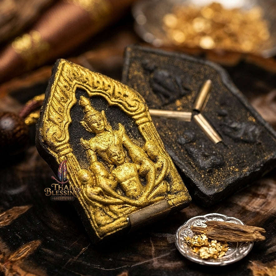 💥 THE MONUMENTAL CHANTHABURI MASTERPIECE OF TRIPLE-OCCULT CONVERGENCE & 7-TAKRED ESOTERIC DOMINANCE: THE LUANG PHO SAMAN WAT NA SANAKNARK KHUNPHAEN SAM ATHAN (SPECIAL HERB MATRIX & PAT-THONG EDITION, BE 2558)! Thai Blessing Co By RURUECHA