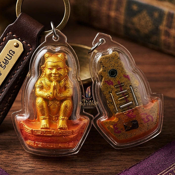 🥇 THE MONUMENTAL CHIANG MAI MASTERPIECE OF FOREST-TEMPLE NECROMANCY, GOLDEN FINISH & ULTIMATE MAHA SANEH SOVEREIGNTY: KUMAN THONG Thai Blessing Co By RURUECHA
