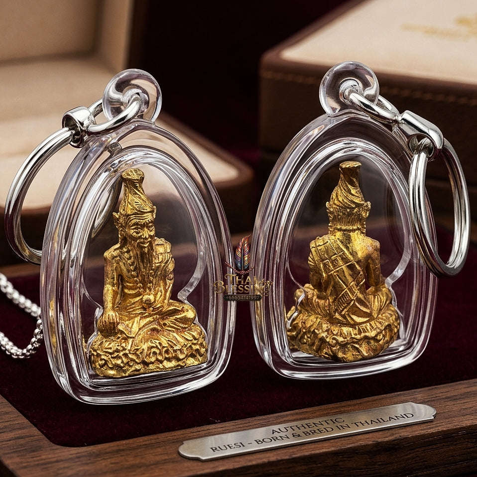 💥 THE MONUMENTAL DIVINE-TEACHER MASTERPIECE OF SUPREME SHIVA-RISHI ASCETIC ALCHEMY: PHRA DAKSHINAMURTI / POO RUE-SI ISSAVAR" Thai Blessing Co By RURUECHA