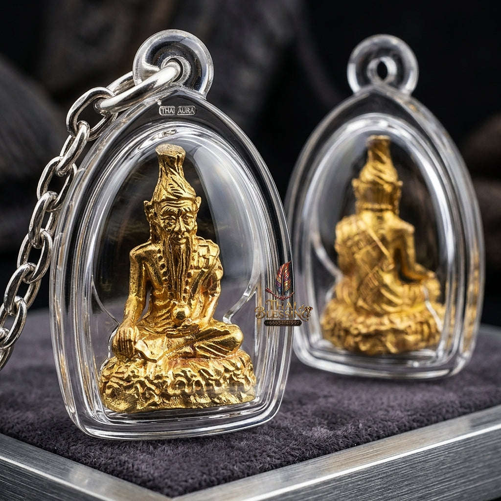 💥 THE MONUMENTAL DIVINE-TEACHER MASTERPIECE OF SUPREME SHIVA-RISHI ASCETIC ALCHEMY: PHRA DAKSHINAMURTI / POO RUE-SI ISSAVAR" Thai Blessing Co By RURUECHA