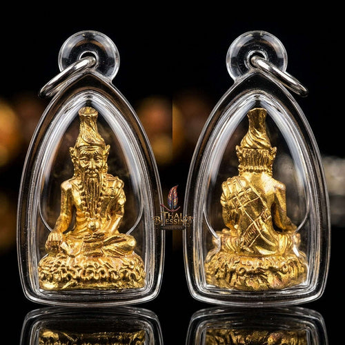 💥 THE MONUMENTAL DIVINE-TEACHER MASTERPIECE OF SUPREME SHIVA-RISHI ASCETIC ALCHEMY: PHRA DAKSHINAMURTI / POO RUE-SI ISSAVAR" Thai Blessing Co By RURUECHA