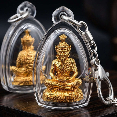 💥 THE MONUMENTAL ESOTERIC FOREST MASTERPIECE OF FIERY SAGE VISION, IMPENETRABLE PROTECTION & SUPREME MAHA NTA SANEH: RUE SI TA FAI - THREE-EYED FIRE SAGE" Thai Blessing Co By RURUECHA