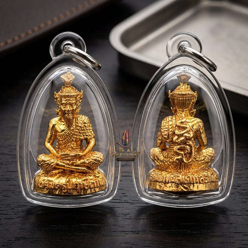 💥 THE MONUMENTAL ESOTERIC FOREST MASTERPIECE OF FIERY SAGE VISION, IMPENETRABLE PROTECTION & SUPREME MAHA NTA SANEH: RUE SI TA FAI - THREE-EYED FIRE SAGE" Thai Blessing Co By RURUECHA