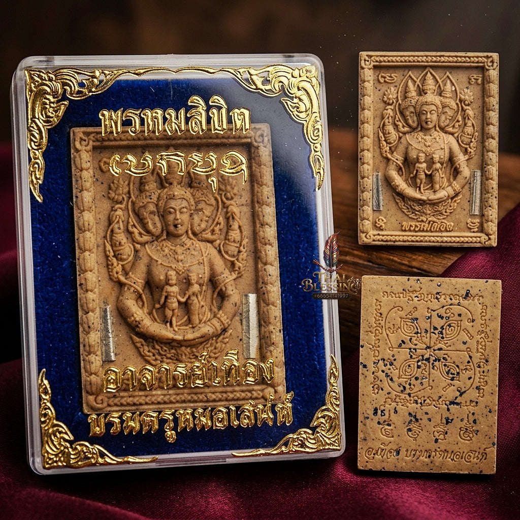 💥 THE MONUMENTAL ESOTERIC MASTERPIECE OF DIVINE DESTINY & SUPREME ROMANTIC ALCHEMY: THE POKRU THEUANG "PHROM LIKHIT" (DIVINE DESTINY) SUPREME SANEH TALISMAN Thai Blessing Co By RURUECHA