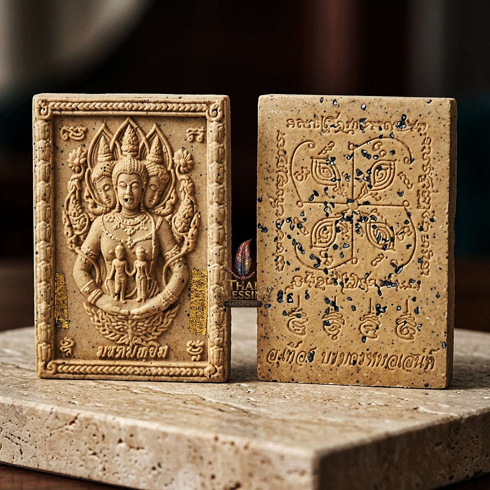 💥 THE MONUMENTAL ESOTERIC MASTERPIECE OF DIVINE DESTINY & SUPREME ROMANTIC ALCHEMY: THE POKRU THEUANG "PHROM LIKHIT" (DIVINE DESTINY) SUPREME SANEH TALISMAN Thai Blessing Co By RURUECHA