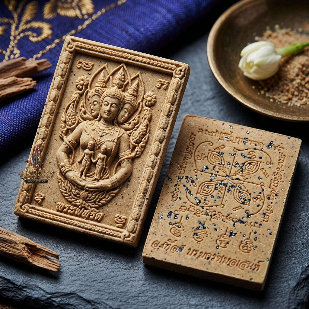 💥 THE MONUMENTAL ESOTERIC MASTERPIECE OF DIVINE DESTINY & SUPREME ROMANTIC ALCHEMY: THE POKRU THEUANG "PHROM LIKHIT" (DIVINE DESTINY) SUPREME SANEH TALISMAN Thai Blessing Co By RURUECHA