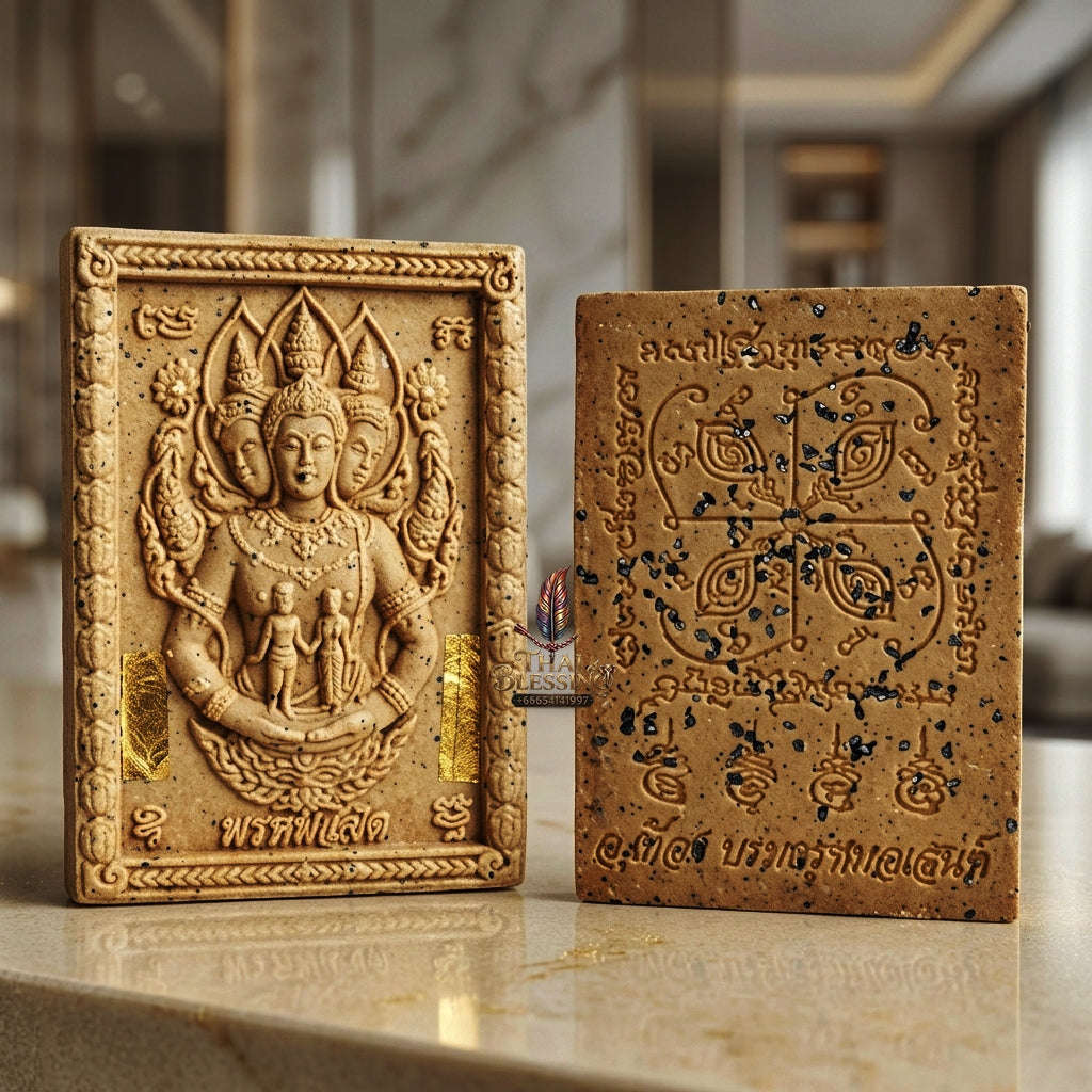 💥 THE MONUMENTAL ESOTERIC MASTERPIECE OF DIVINE DESTINY & SUPREME ROMANTIC ALCHEMY: THE POKRU THEUANG "PHROM LIKHIT" (DIVINE DESTINY) SUPREME SANEH TALISMAN Thai Blessing Co By RURUECHA