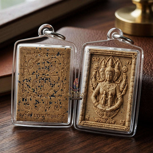 💥 THE MONUMENTAL ESOTERIC MASTERPIECE OF DIVINE DESTINY & SUPREME ROMANTIC ALCHEMY: THE POKRU THEUANG "PHROM LIKHIT" (DIVINE DESTINY) SUPREME SANEH TALISMAN Thai Blessing Co By RURUECHA
