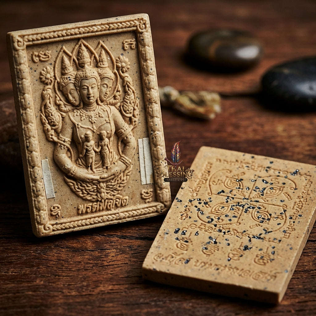 💥 THE MONUMENTAL ESOTERIC MASTERPIECE OF DIVINE DESTINY & SUPREME ROMANTIC ALCHEMY: THE POKRU THEUANG "PHROM LIKHIT" (DIVINE DESTINY) SUPREME SANEH TALISMAN Thai Blessing Co By RURUECHA