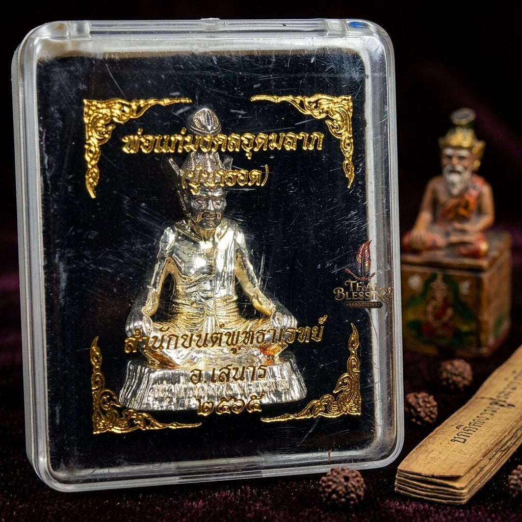 🔥 THE MONUMENTAL ESOTERIC MASTERPIECE OF DIVINE WISDOM, SILVER SOVEREIGNTY & INVINCIBLE PROTECTION RUE SI NAROD - SILVER-PLATED SAMRITH EDITION Thai Blessing Co By RURUECHA