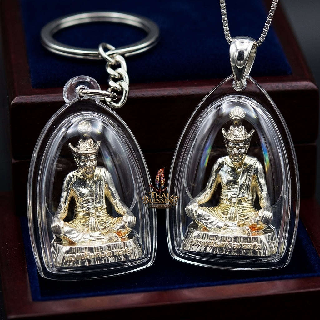 🔥 THE MONUMENTAL ESOTERIC MASTERPIECE OF DIVINE WISDOM, SILVER SOVEREIGNTY & INVINCIBLE PROTECTION RUE SI NAROD - SILVER-PLATED SAMRITH EDITION Thai Blessing Co By RURUECHA