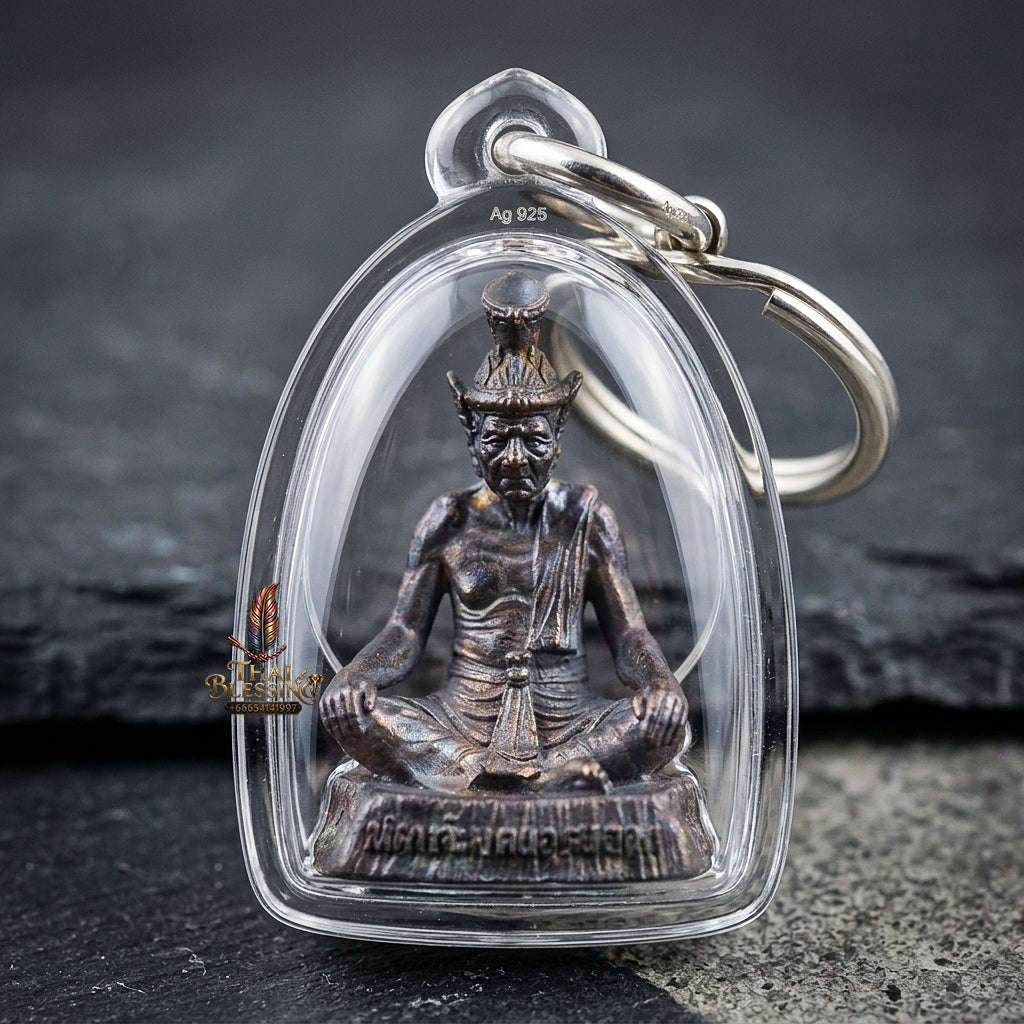 🔥 THE MONUMENTAL ESOTERIC MASTERPIECE OF DIVINE WISDOM, SUPREME ARTISTRY & INVINCIBLE PROTECTION: RUE SI NAROD - BLACK-PATINATED SAMRITH EDITION" Thai Blessing Co By RURUECHA