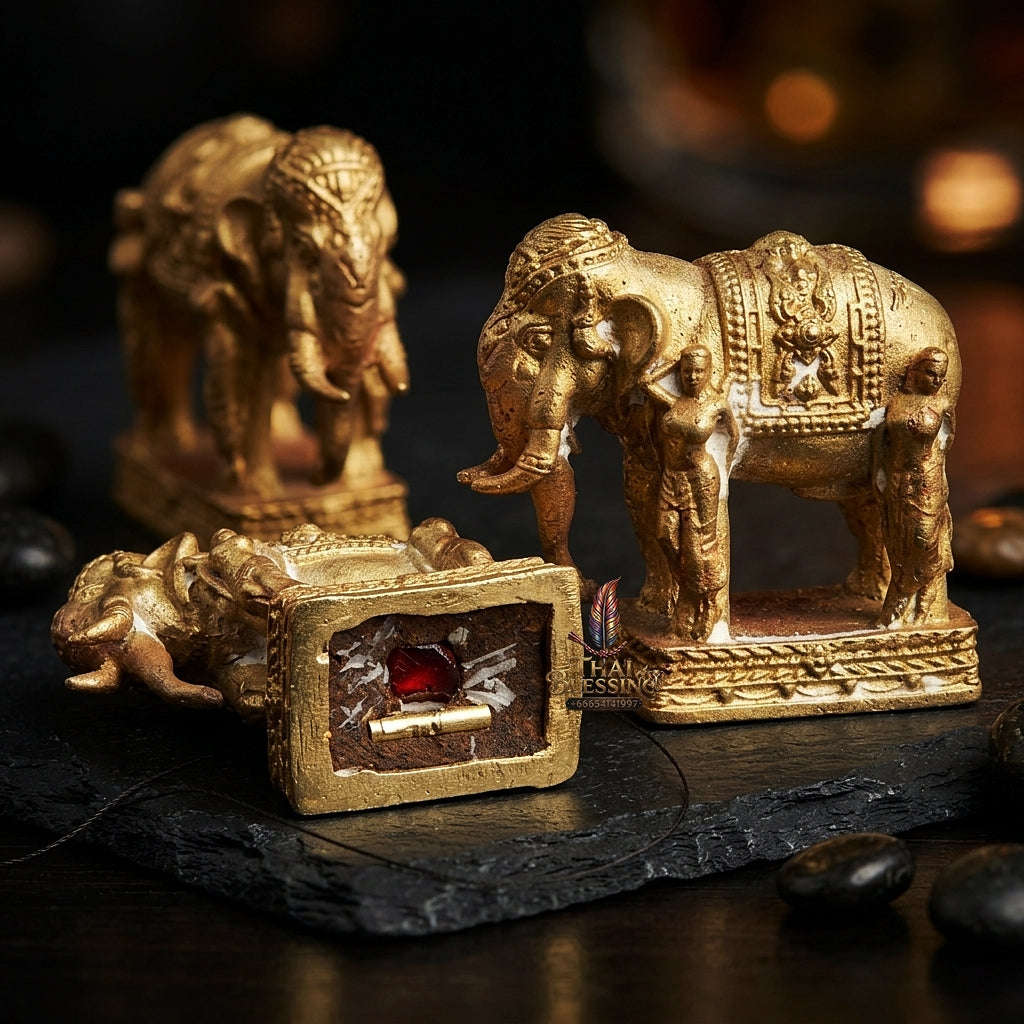💥 THE MONUMENTAL ESOTERIC MASTERPIECE OF EXTREME LANNAN-ISAN WILD ELEVATION: THE FOUR-MASTER EMPOWERED "PHAYA HATTHI SANGWAS" (ULTRA-LIMITED BRONZE & ANCIENT CHANUAN EDITION, ONLY 269 PIECES WORLDWIDE)! Thai Blessing Co By RURUECHA