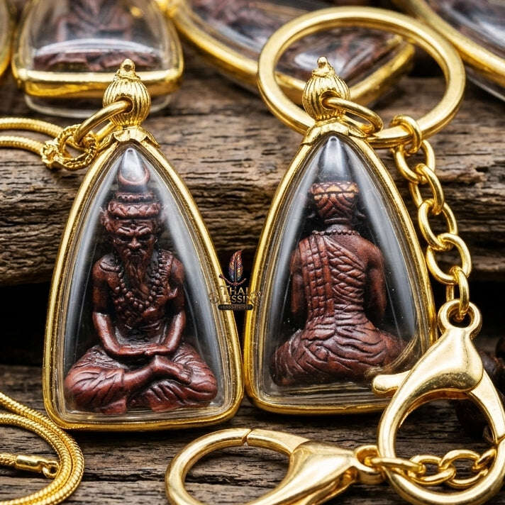 🔥 THE MONUMENTAL ESOTERIC MASTERPIECE OF FIERY ASCETIC WICHA, ALCHEMICAL FLAME-RED SAMRITH & DIVINE WEALTH-PULLING SOVEREIGNTY: RUESI TA FAI Thai Blessing Co By RURUECHA