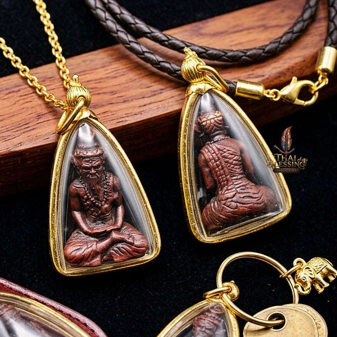 🔥 THE MONUMENTAL ESOTERIC MASTERPIECE OF FIERY ASCETIC WICHA, ALCHEMICAL FLAME-RED SAMRITH & DIVINE WEALTH-PULLING SOVEREIGNTY: RUESI TA FAI Thai Blessing Co By RURUECHA