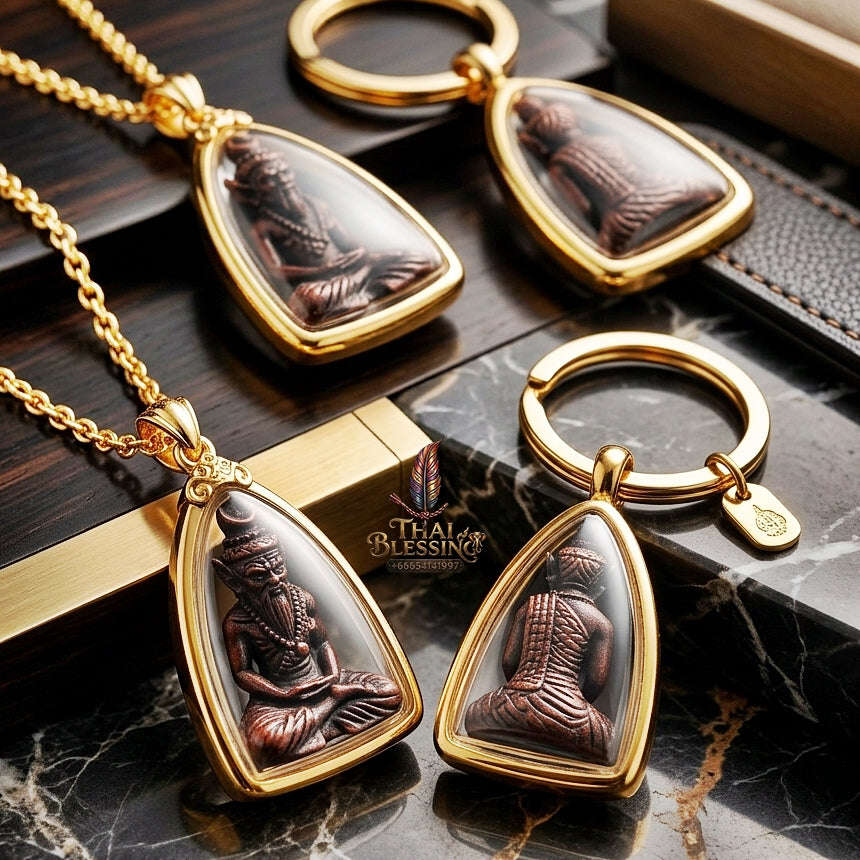 🔥 THE MONUMENTAL ESOTERIC MASTERPIECE OF FIERY ASCETIC WICHA, ALCHEMICAL FLAME-RED SAMRITH & DIVINE WEALTH-PULLING SOVEREIGNTY: RUESI TA FAI Thai Blessing Co By RURUECHA