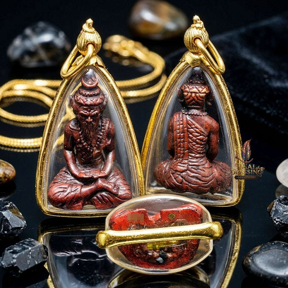 🔥 THE MONUMENTAL ESOTERIC MASTERPIECE OF FIERY ASCETIC WICHA, ALCHEMICAL FLAME-RED SAMRITH & DIVINE WEALTH-PULLING SOVEREIGNTY: RUESI TA FAI Thai Blessing Co By RURUECHA