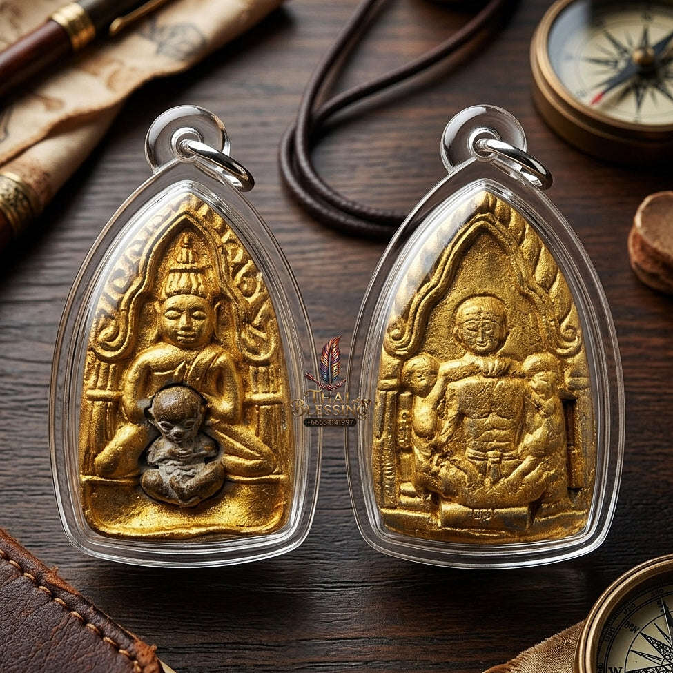 💥 THE MONUMENTAL ESOTERIC MASTERPIECE OF NECROMANTIC SPELLS & ANCIENT METAL ALCHEMY: THE ACHAN ONG-ART SEENGAM KHUNPHAEN RAI MON PHRAI KUMAR (BE 2566)! Thai Blessing Co By RURUECHA