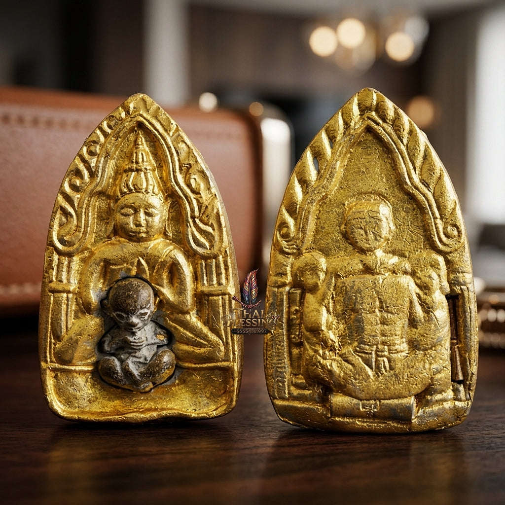 💥 THE MONUMENTAL ESOTERIC MASTERPIECE OF NECROMANTIC SPELLS & ANCIENT METAL ALCHEMY: THE ACHAN ONG-ART SEENGAM KHUNPHAEN RAI MON PHRAI KUMAR (BE 2566)! Thai Blessing Co By RURUECHA
