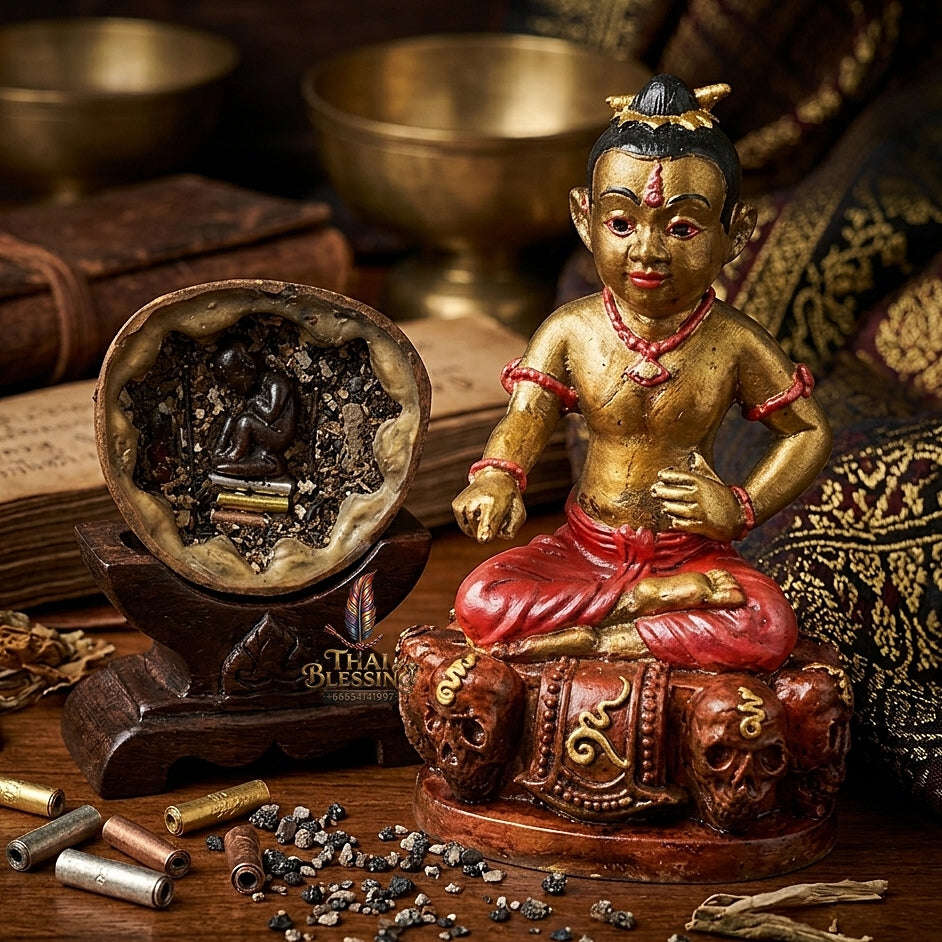 👶 THE MONUMENTAL ESOTERIC MASTERPIECE OF NINE-GHOST NECROMANCY, ALCHEMICAL BRONZE SOVEREIGNTY & EXTREME WEALTH: KUMAN GAO KOT Thai Blessing Co By RURUECHA