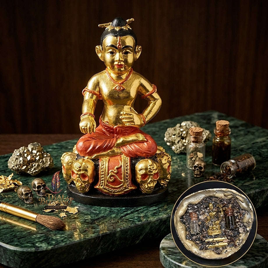👶 THE MONUMENTAL ESOTERIC MASTERPIECE OF NINE-GHOST NECROMANCY, ALCHEMICAL BRONZE SOVEREIGNTY & EXTREME WEALTH: KUMAN GAO KOT Thai Blessing Co By RURUECHA