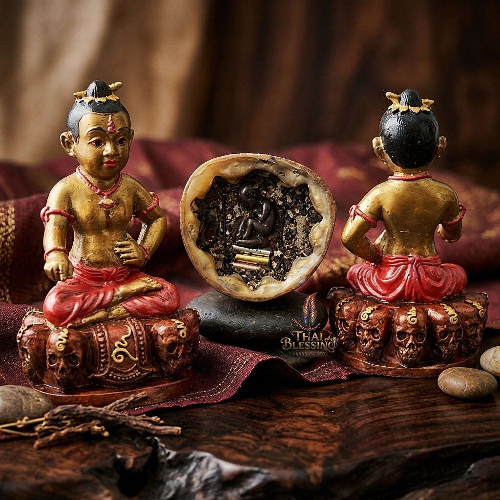 👶 THE MONUMENTAL ESOTERIC MASTERPIECE OF NINE-GHOST NECROMANCY, ALCHEMICAL BRONZE SOVEREIGNTY & EXTREME WEALTH: KUMAN GAO KOT Thai Blessing Co By RURUECHA