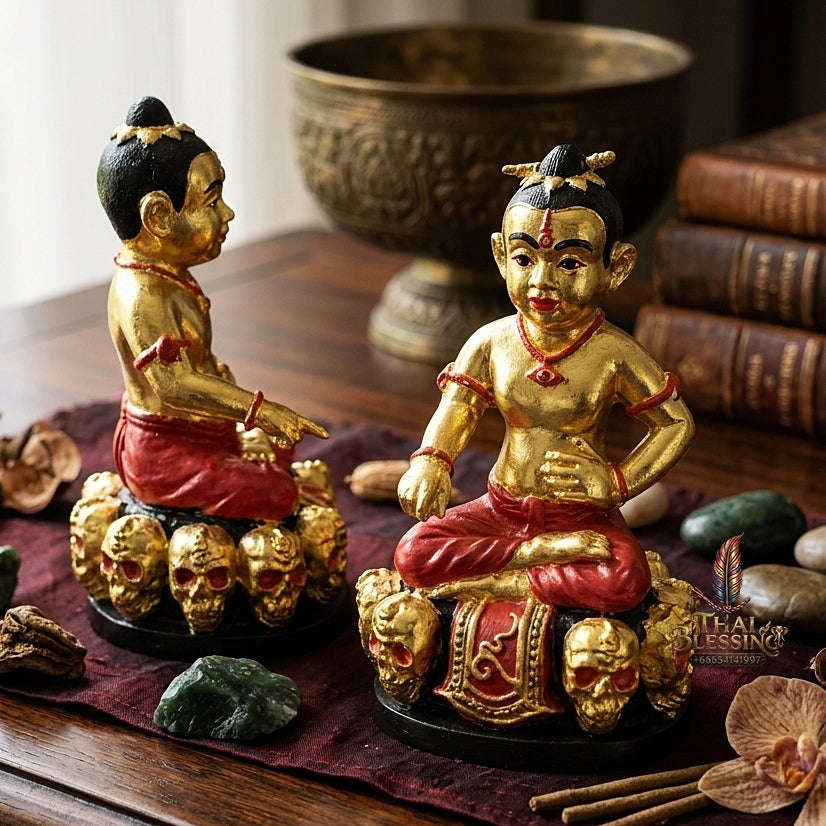 👶 THE MONUMENTAL ESOTERIC MASTERPIECE OF NINE-GHOST NECROMANCY, ALCHEMICAL BRONZE SOVEREIGNTY & EXTREME WEALTH: KUMAN GAO KOT Thai Blessing Co By RURUECHA