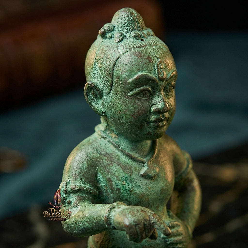👶 THE MONUMENTAL ESOTERIC MASTERPIECE OF NINE-GHOST NECROMANCY, ALCHEMICAL GREEN-PATINA BRONZE & EXTREME WEALTH SOVEREIGNTY: KUMAN GAO KOT - RUEN 2 GREEN PATINA EDITION Thai Blessing Co By RURUECHA