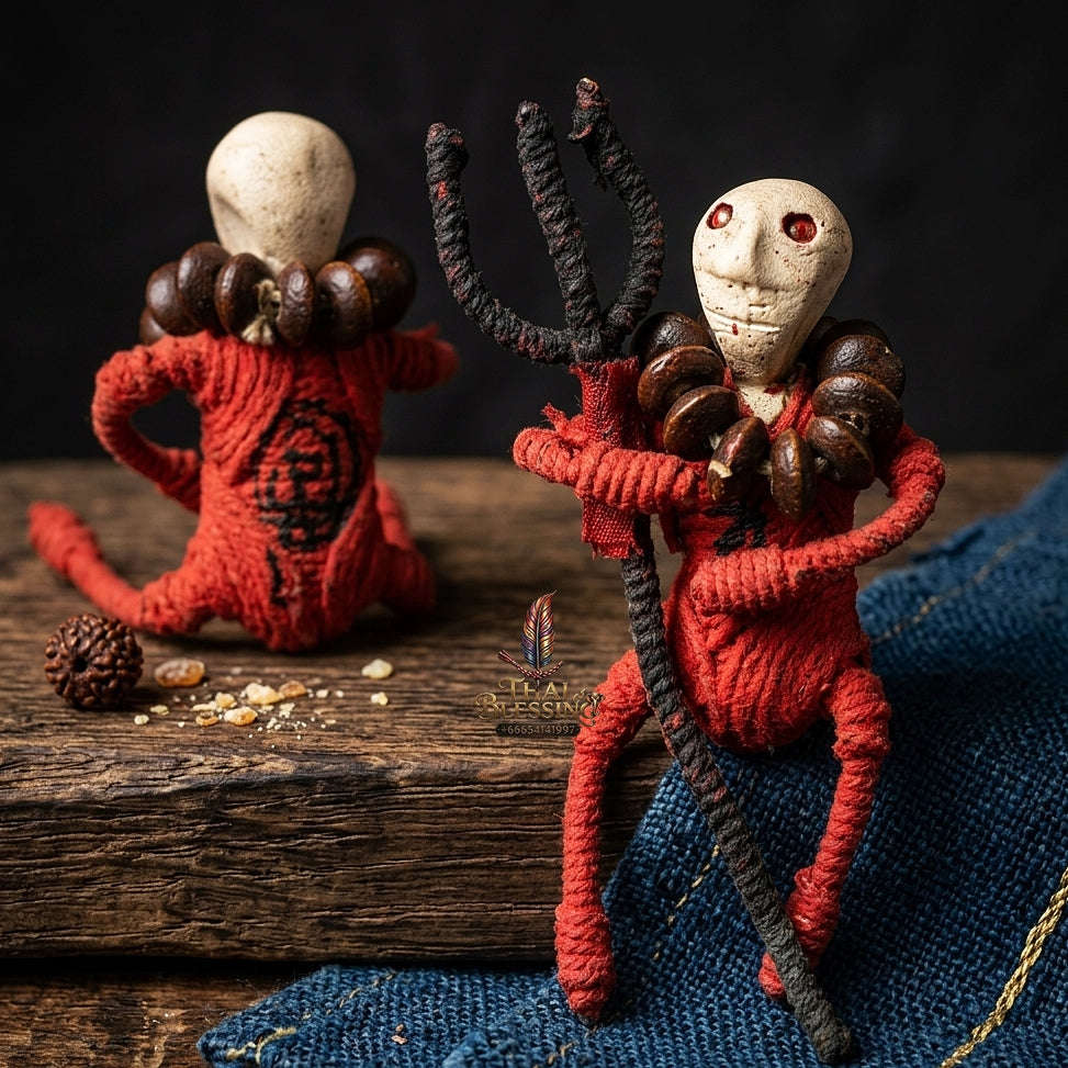 🧵 THE MONUMENTAL ESOTERIC MASTERPIECE OF RED-ROPE NECROMANTIC ANIMATION, PHRAYA KAN SORCERY & SOVEREIGN SPIRITUAL GUARDIANSHIP: HUN PHAYONT MON PHRA KAN Thai Blessing Co By RURUECHA