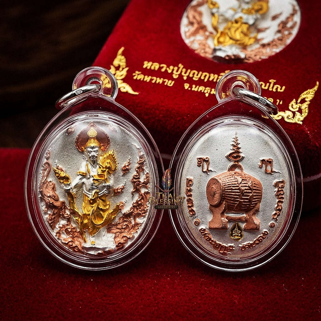 💥 THE MONUMENTAL FOREST HERMIT MASTERPIECE OF ULTIMATE WEALTH, ROAMING FREEDOM & THREE-METAL SOVEREIGNTY RUE SI DOEN DONG - POO HAI RUAY EDITION Thai Blessing Co By RURUECHA