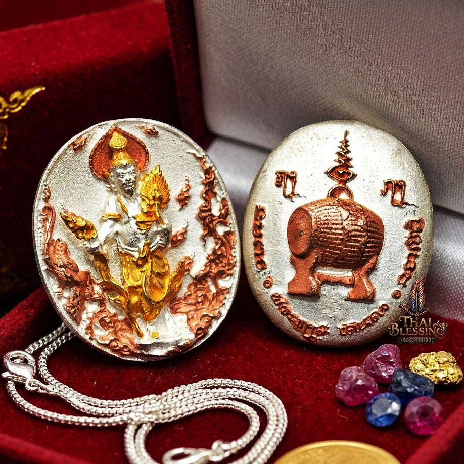 💥 THE MONUMENTAL FOREST HERMIT MASTERPIECE OF ULTIMATE WEALTH, ROAMING FREEDOM & THREE-METAL SOVEREIGNTY RUE SI DOEN DONG - POO HAI RUAY EDITION Thai Blessing Co By RURUECHA