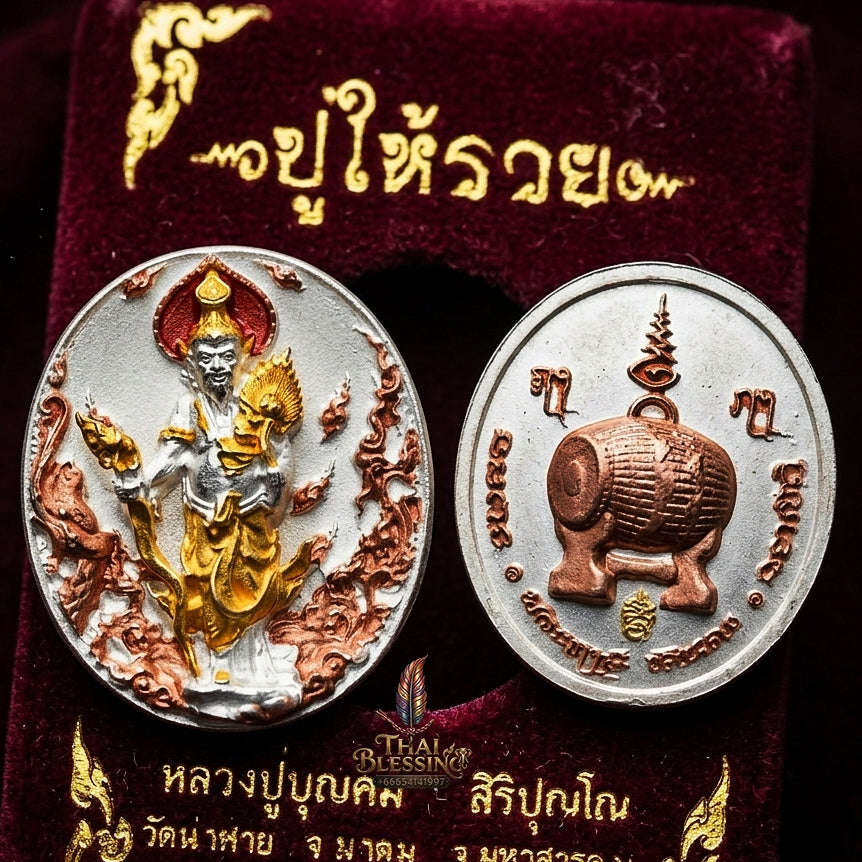 💥 THE MONUMENTAL FOREST HERMIT MASTERPIECE OF ULTIMATE WEALTH, ROAMING FREEDOM & THREE-METAL SOVEREIGNTY RUE SI DOEN DONG - POO HAI RUAY EDITION Thai Blessing Co By RURUECHA