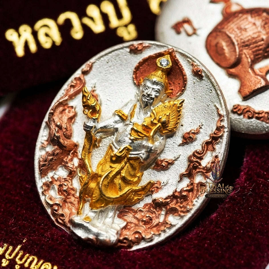 💥 THE MONUMENTAL FOREST HERMIT MASTERPIECE OF ULTIMATE WEALTH, ROAMING FREEDOM & THREE-METAL SOVEREIGNTY RUE SI DOEN DONG - POO HAI RUAY EDITION Thai Blessing Co By RURUECHA