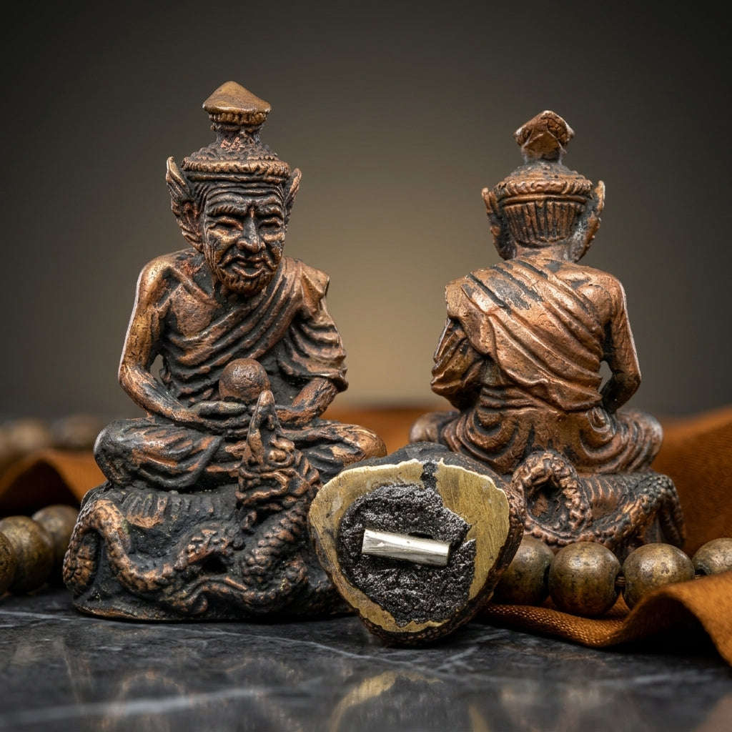 💥 THE MONUMENTAL ISAN MASTERPIECE OF ANCESTRAL RISHI SOVEREIGNTY & SACRED CHANUAN BRONZE METALLURGY: THE LUANG PU BOONMEE WAT KLUM BAAN YASOTHON BOROMAKHRU PHOO RUE-SI NAROD (SACRED CHANUAN ALLOY EDITION, BE 2559)! Thai Blessing Co By RURUECHA