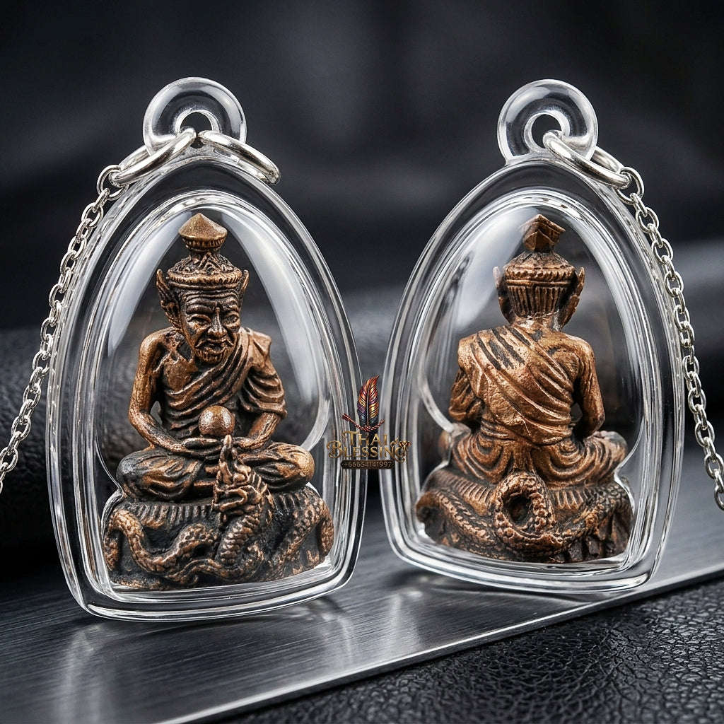 💥 THE MONUMENTAL ISAN MASTERPIECE OF ANCESTRAL RISHI SOVEREIGNTY & SACRED CHANUAN BRONZE METALLURGY: THE LUANG PU BOONMEE WAT KLUM BAAN YASOTHON BOROMAKHRU PHOO RUE-SI NAROD (SACRED CHANUAN ALLOY EDITION, BE 2559)! Thai Blessing Co By RURUECHA