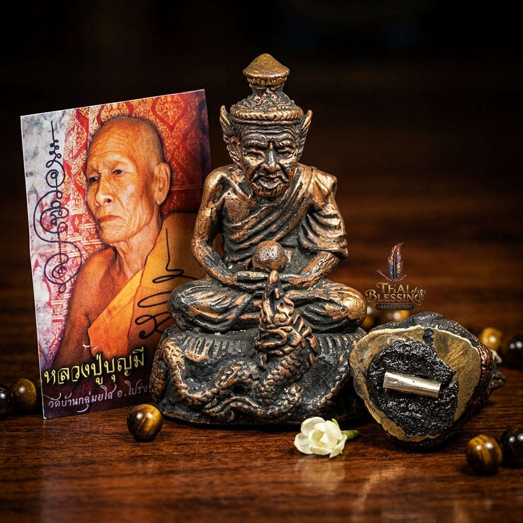 💥 THE MONUMENTAL ISAN MASTERPIECE OF ANCESTRAL RISHI SOVEREIGNTY & SACRED CHANUAN BRONZE METALLURGY: THE LUANG PU BOONMEE WAT KLUM BAAN YASOTHON BOROMAKHRU PHOO RUE-SI NAROD (SACRED CHANUAN ALLOY EDITION, BE 2559)! Thai Blessing Co By RURUECHA