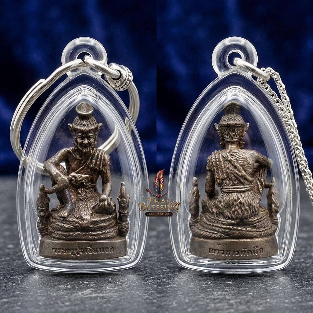 💥 THE MONUMENTAL ISAN MASTERPIECE OF SUPREME RISHI SOVEREIGNTY & SACRED NAWALOHA METALLURGY: THE LUANG PU KHAMBU WAT KUD CHUMPHU BOROMAKHRU PHOO RUE-SI NAROD (NAWALOHA EDITION, BE 2554)! Thai Blessing Co By RURUECHA